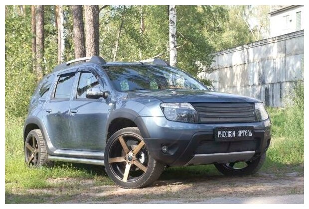 Защитная сетка решетки переднего бампера для Renault Duster 2010-2015