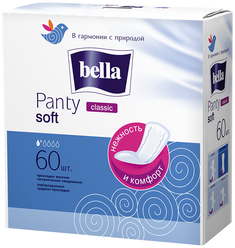 Bella прокладки ежедневные Panty soft classic, 2 капли, 60 шт.