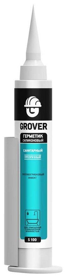 Герметик Grover S100 GRH250 прозрачный 80 мл