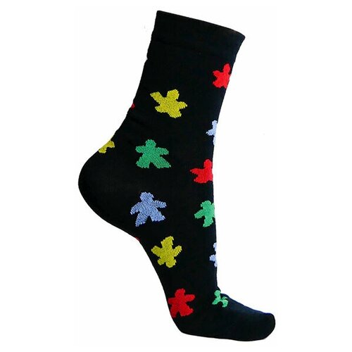 фото Мужские носки , 1 пара, высокие, размер 42-45, черный нет бренда