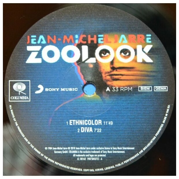 Jean Michel Jarre Jean Michel Jarre - Zoolook Sony Music - фото №2