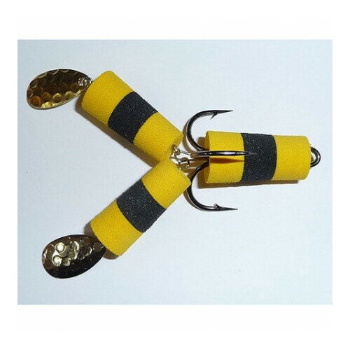 Рыболов-Сервис Приманка джиговая лягушка (YBY жел./чер./жел.)