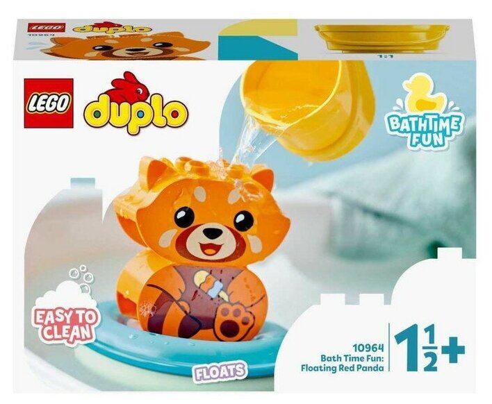 Конструктор LEGO Duplo Приключения в ванной: Красная панда на плоту (10964)