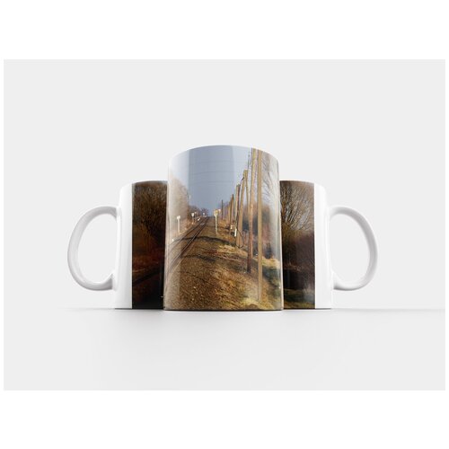 фото Кружка "отслеживать, железнодорожная линия, железнодорожные пути" 320 мл lotsprints