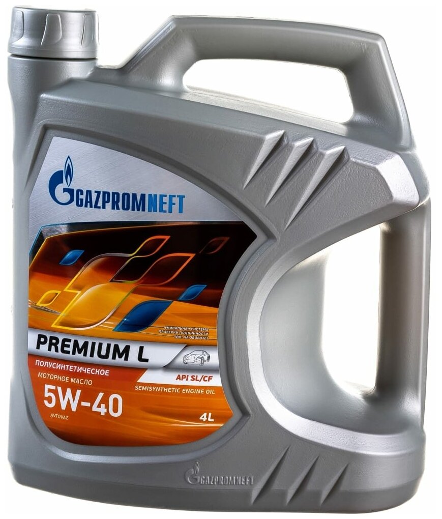 Gazpromneft Масло Моторное Gazpromneft Premium L 5W-40 Полусинтетическое 4 Л 2389900122