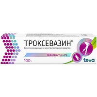 Троксевазин гель д/нар. прим., 2%, 100 г