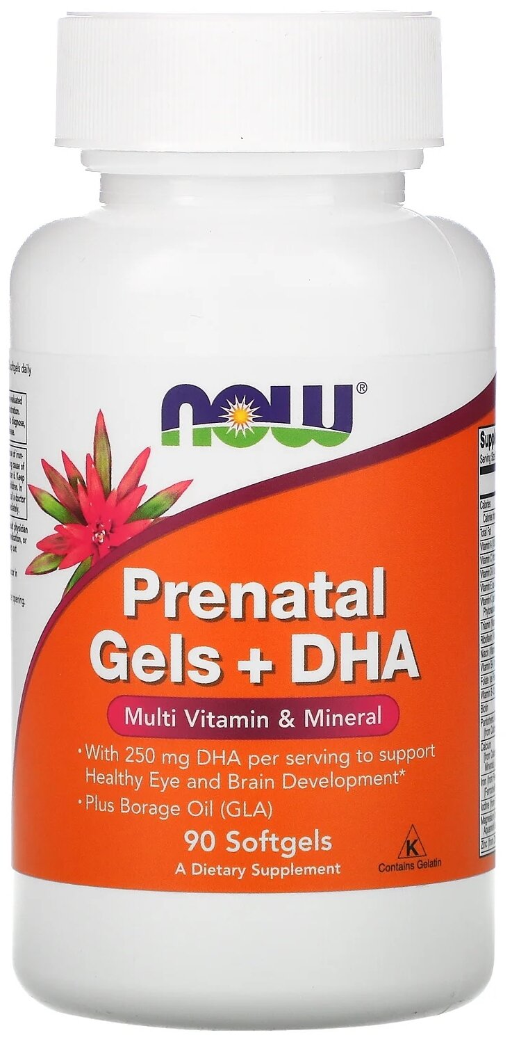 Prenatal Gels + DHA капс., 0.4 г, 90 шт. - фотография № 1