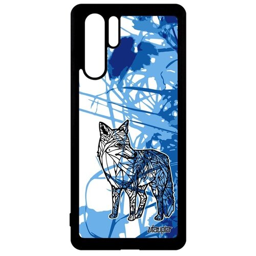 фото Защитный чехол на телефон // huawei p30 pro // "лиса" тайга лисенок, utaupia, голубой