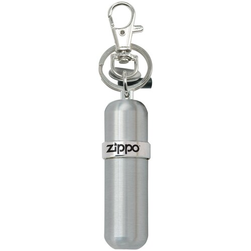 каталитическая грелка zippo алюминий pearl на 6 ч Брелок с баллончиком для топлива ZIPPO, алюминий, с диском для затягивания винта кремня, серебристый 121503