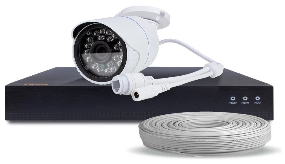 Комплект видеонаблюдения IP 5Мп PS-link KIT-C501IP-POE 1 камера для улицы