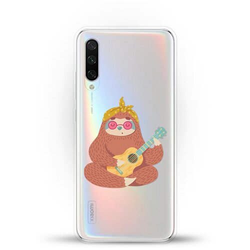 фото Силиконовый чехол лама с гитарой на xiaomi mi cc9e andy & paul