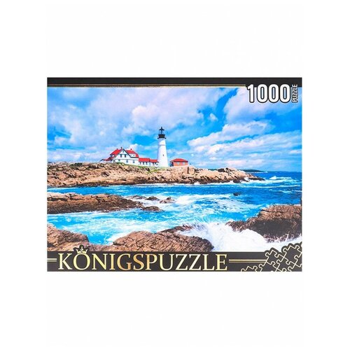 пазл konigspuzzle 500 деталей дом у моря Пазл Konigspuzzle 1000 деталей: Маяк Портленд-Хед, Рыжий Кот.