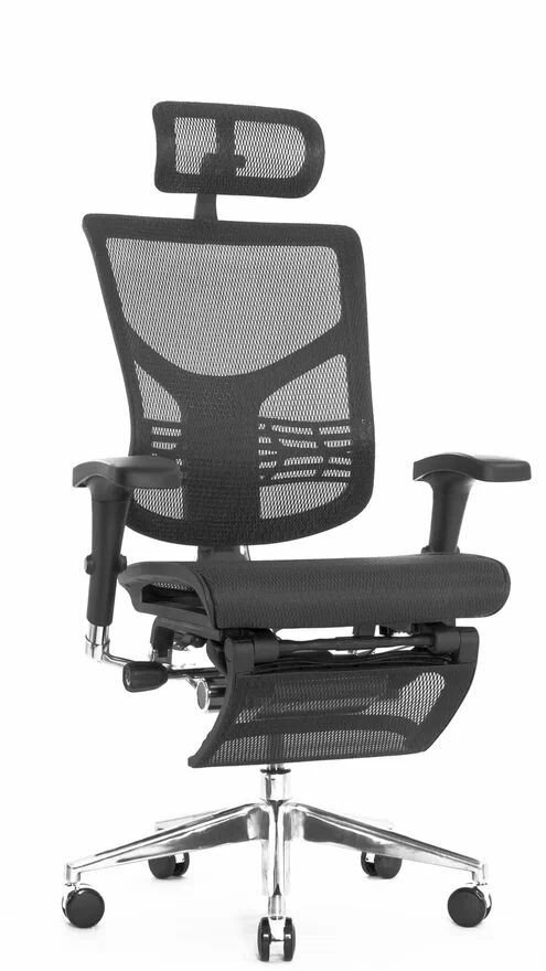 Кресло Компьютерное серии Expert Star black с подножкой