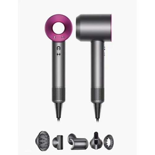 Фен для волос Supersonic Фен с насадками для укладки волос 5 насадок Розовый 7750₽