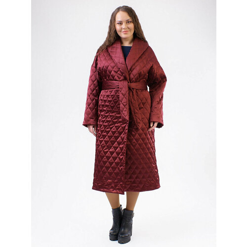 Пальто Louren Wilton, размер 48, бордовый пальто louren wilton размер 48 коричневый