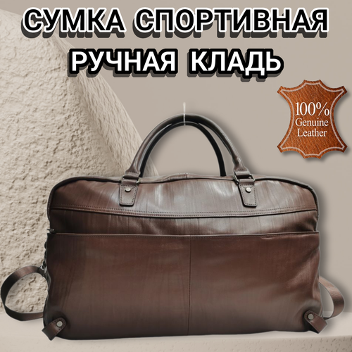 Сумка дорожная 2009-24 коричневый, 15 л, 21х29х50 см, ручная кладь, коричневый