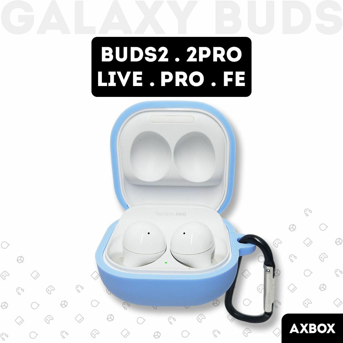 Galaxy Buds 2 Pro чехол для наушников Samsung Buds 2 / FE / Live, голубой