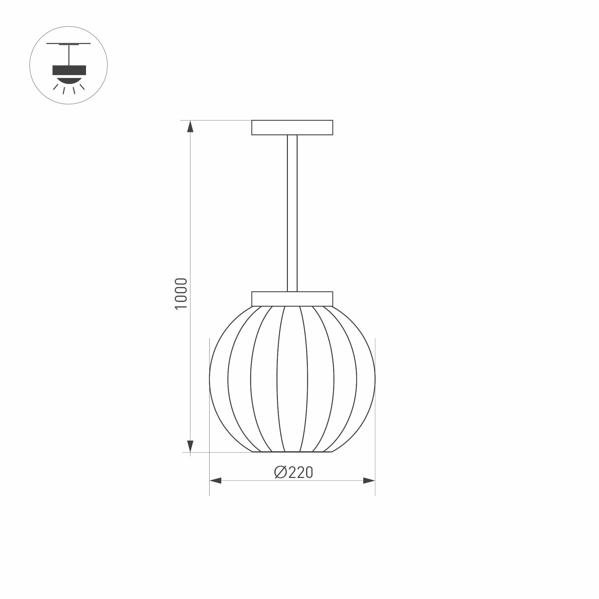 Уличный подвесной светодиодный светильник Arlight LGD-Pearl-Hang-7W Warm3000 / - фото №3