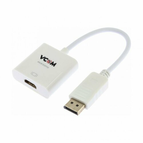 Переходник (адаптер) HDMI-DisplayPort, 0.2 м, белый переходник адаптер mikrotik rbgpoe 0 46 м белый