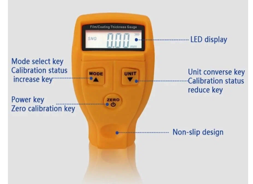 Толщиномер GM200 для лакокрасочного покрытия автомобилей