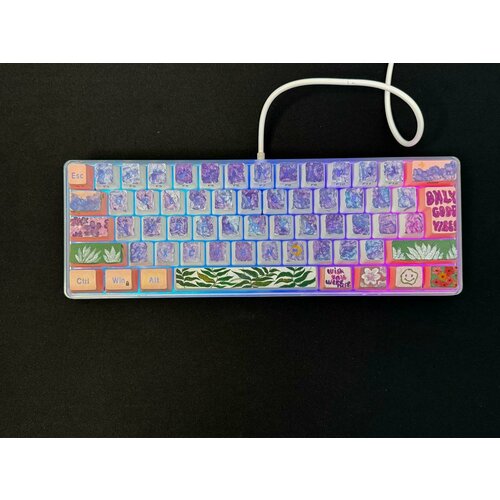 Игровая мембранная клавиатура HSJX V800 Rgb подсветка для игр Custom 235000₽