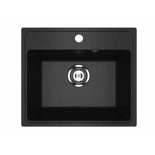 фото Кухонная мойка practik pr-m-490-004 (без сифона), черный оникс