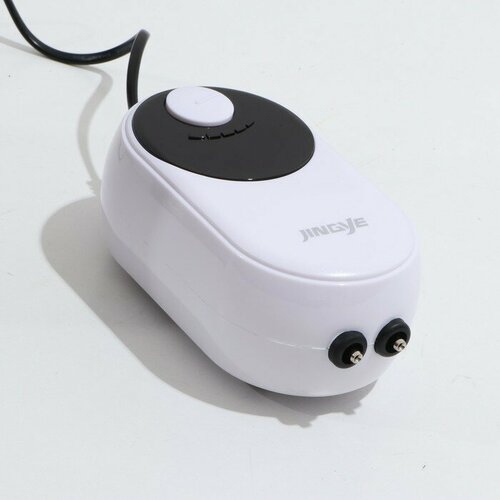 Компрессор воздушный JINGYE YE-623 бесшумный с регулировкой мощности 2 x 45 лмин 9 Вт 993360 1690₽