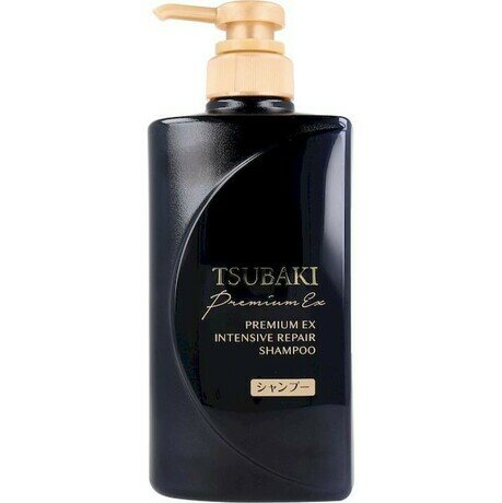фото SHISEIDO TSUBAKI PREMIUM EX Интенсивный восстанавливающий шампунь для волос с маслом камелии 490 мл