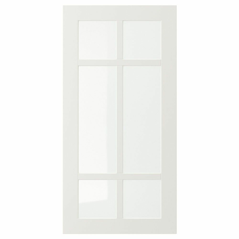 фото Стеклянная дверь, белый 40x80 см IKEA стенсунд 104.514.31