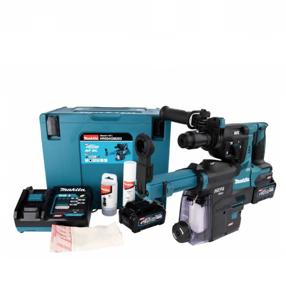 Перфоратор с системой пылеудаления Makita XGT HR004GM202