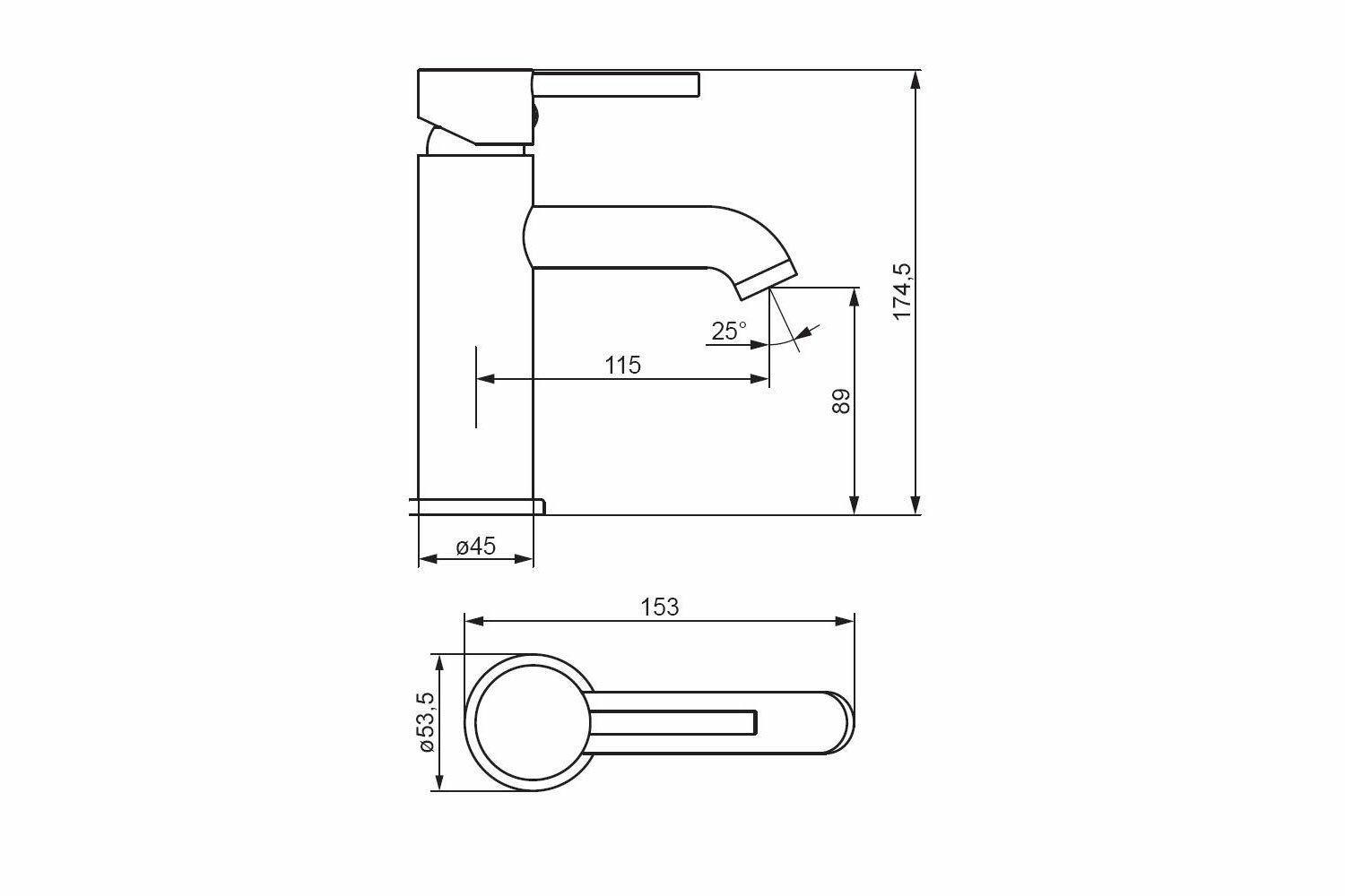 Cмеситель для раковины Damixa Scandinavian Pure 360210300 - фото №3