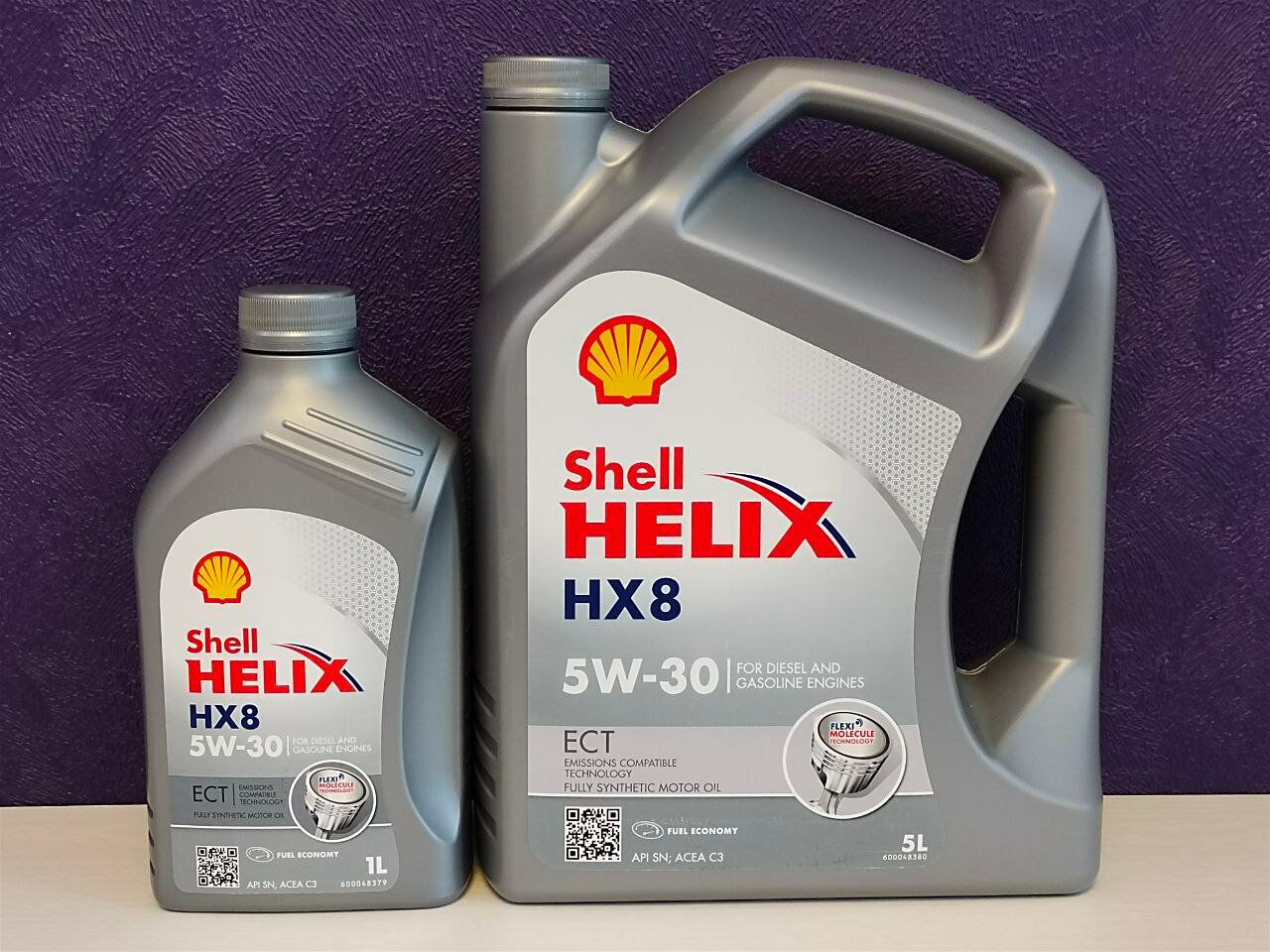 Моторное масло SHELL Helix HX8 ECT 5W-30 синтетическое 1л - фото №20