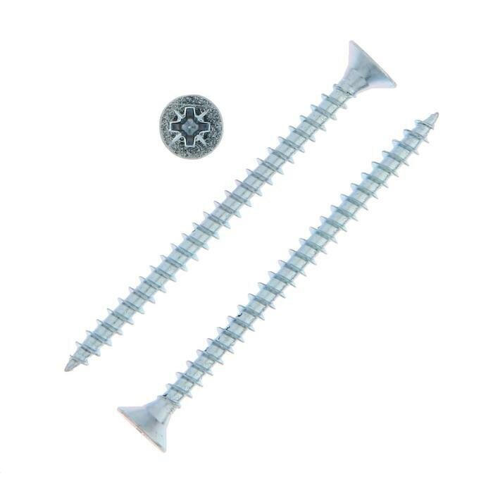 фото Саморезы универсальные тундра krep 4.5x60 мм, цинк, 150 шт.