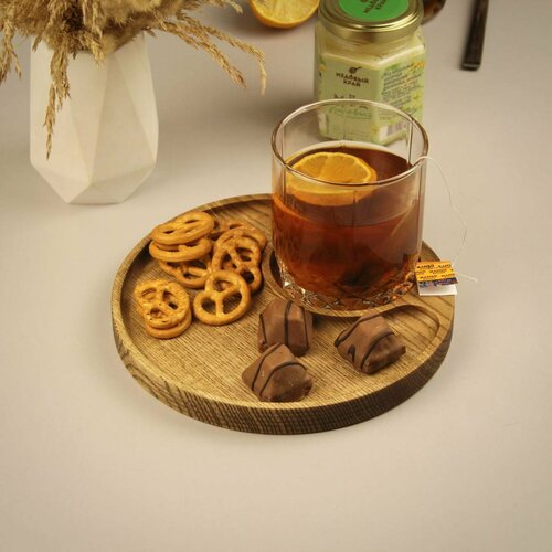 Подставка под чашку, массив ясеня, подставка из натурального дерева, The Forest King