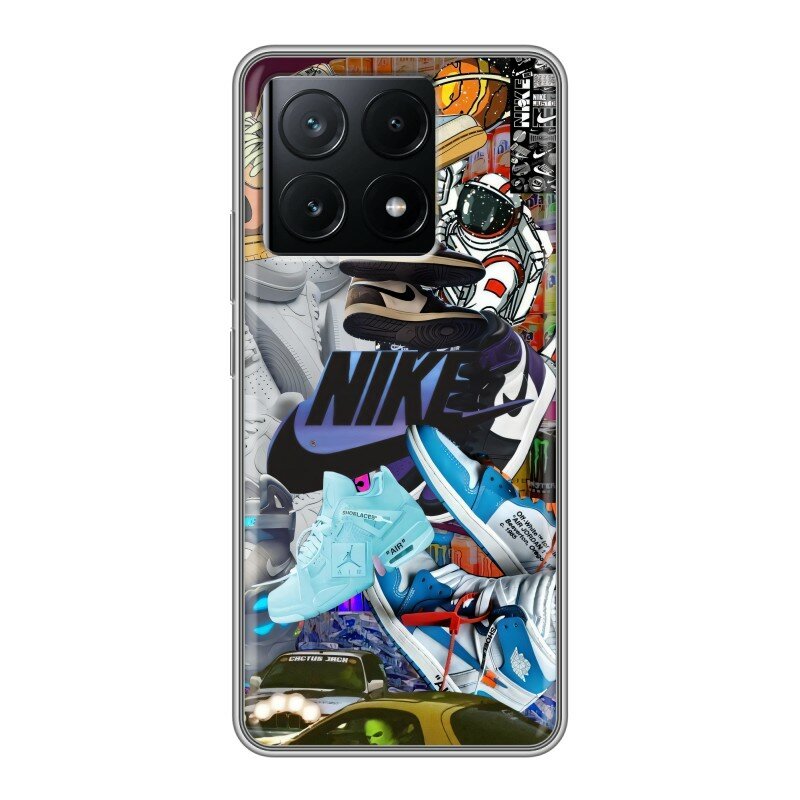 Дизайнерский силиконовый чехол для Поко Х6 5Ж / Xiaomi Poco X6 5G Nike Найк