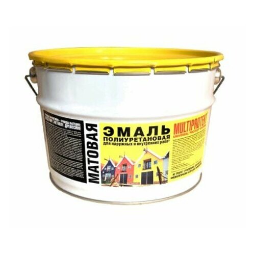 МультиПротект Эмаль универсальная для наружных и внутренних работ матовая База С (бесцветная) 3кг