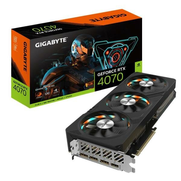 Видеокарта Gigabyte RTX4070 GAMING OC V2 12GB GDDR6X 192-bit DPx3 HDMI 3FAN RTL