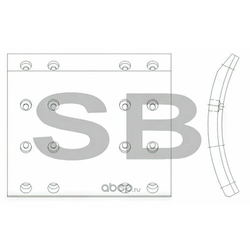 Накладка тормозная задняя 752₽