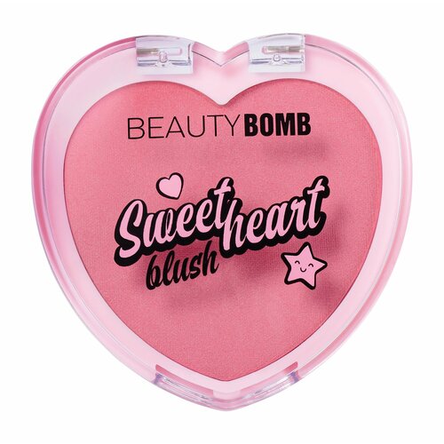 BEAUTY BOMB Румяна для лица Sweetheart, 3,5 г, 02 Розовый