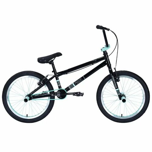 Велосипед BMX Tech Team Fox 20" черно-зеленый 2024 черный, зеленый, синий