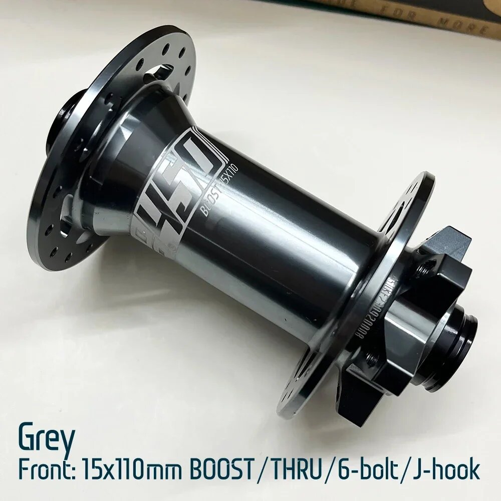 Передняя втулка Koozer 450 Boost TA 15x110, втулка с толстой осью 28H, 32 отверстия, 6 болтов, диск 2, герметичный подшипник, детали для велосипеда, втулки для велосипеда, Grey 32H 15x110