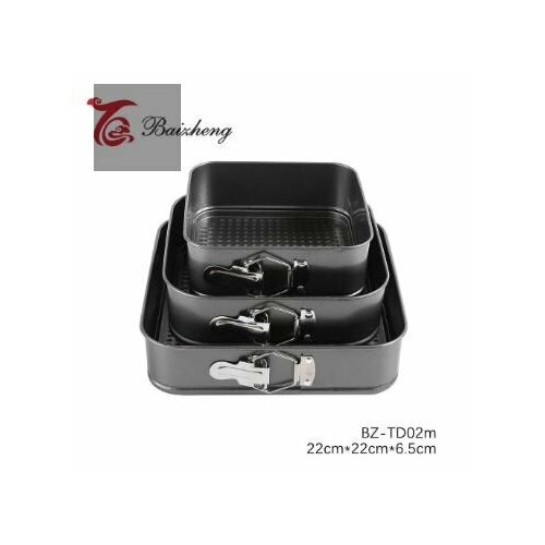 Квадратная форма для выпечки Baizheng металлическая 22x22x65см черная 543₽