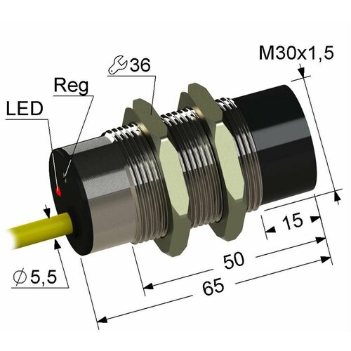 Емкостной датчик PS1-30M65-30N31-K PNP размыкающий NC - мега-к 4999₽