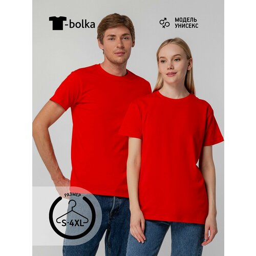 фото Футболка t-bolka, размер 48/50, красный