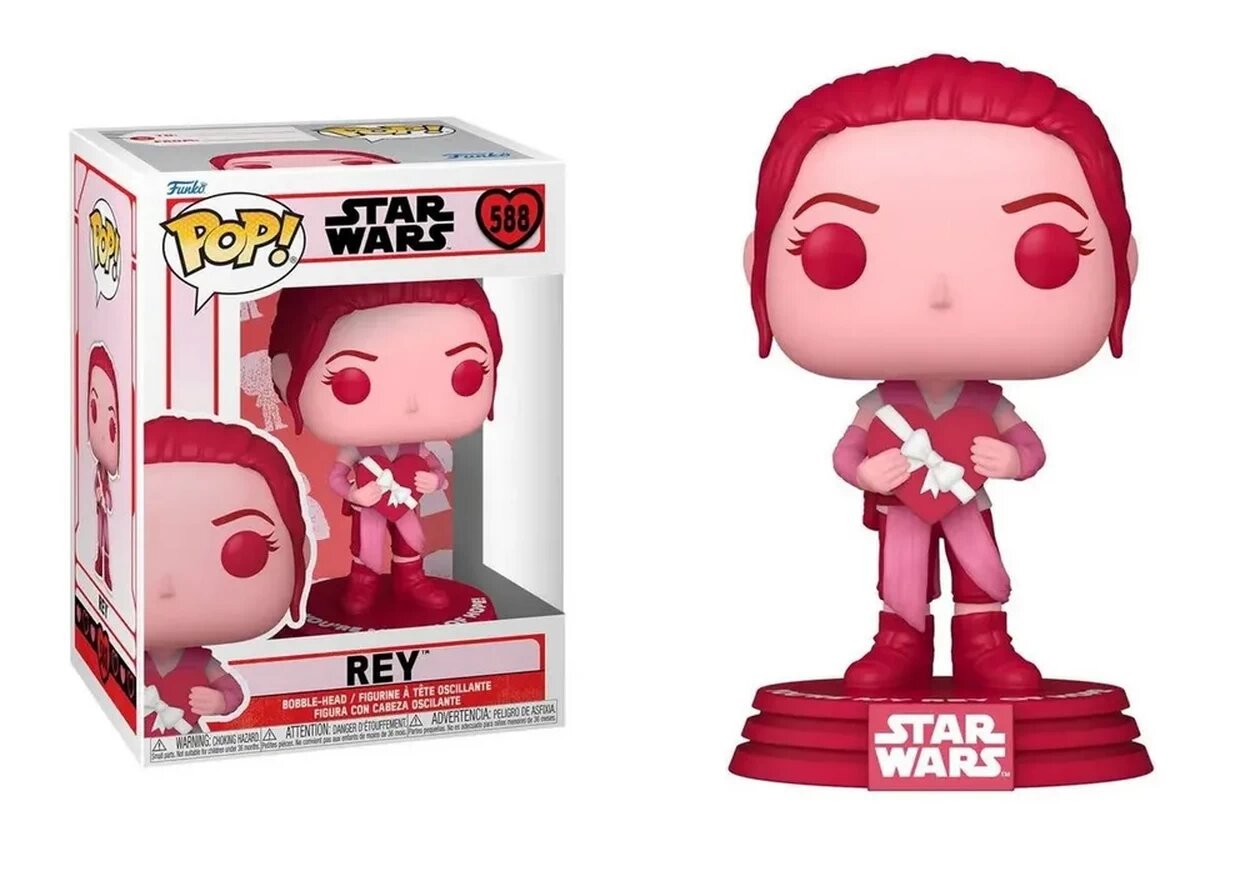 Фигурка Funko POP! Рей с сердечком (Rey) #588 (Валентинка)