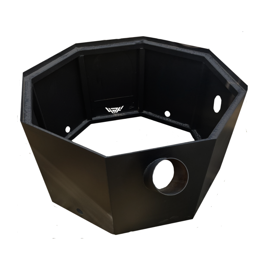 Изображение Банный чан на 3 человека, с ветрозащитой и приставной лестницей