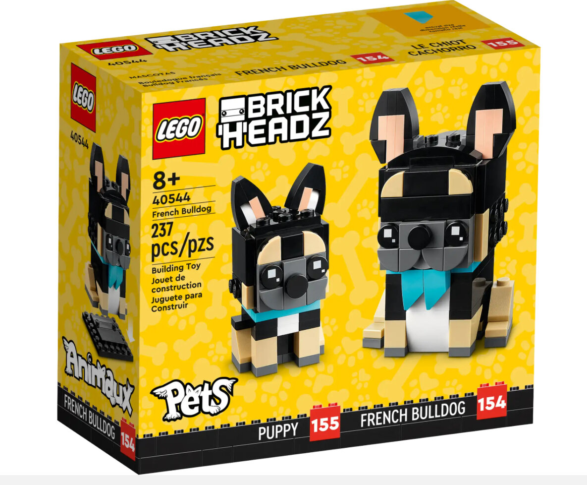 Конструктор LEGO BrickHeadz French Bulldog 40544 Французский бульдог