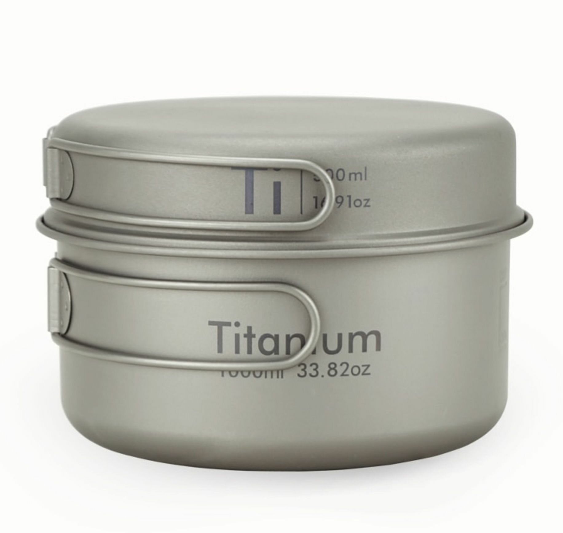 Титановая сковородка 500мл титановый котелок 1000мл