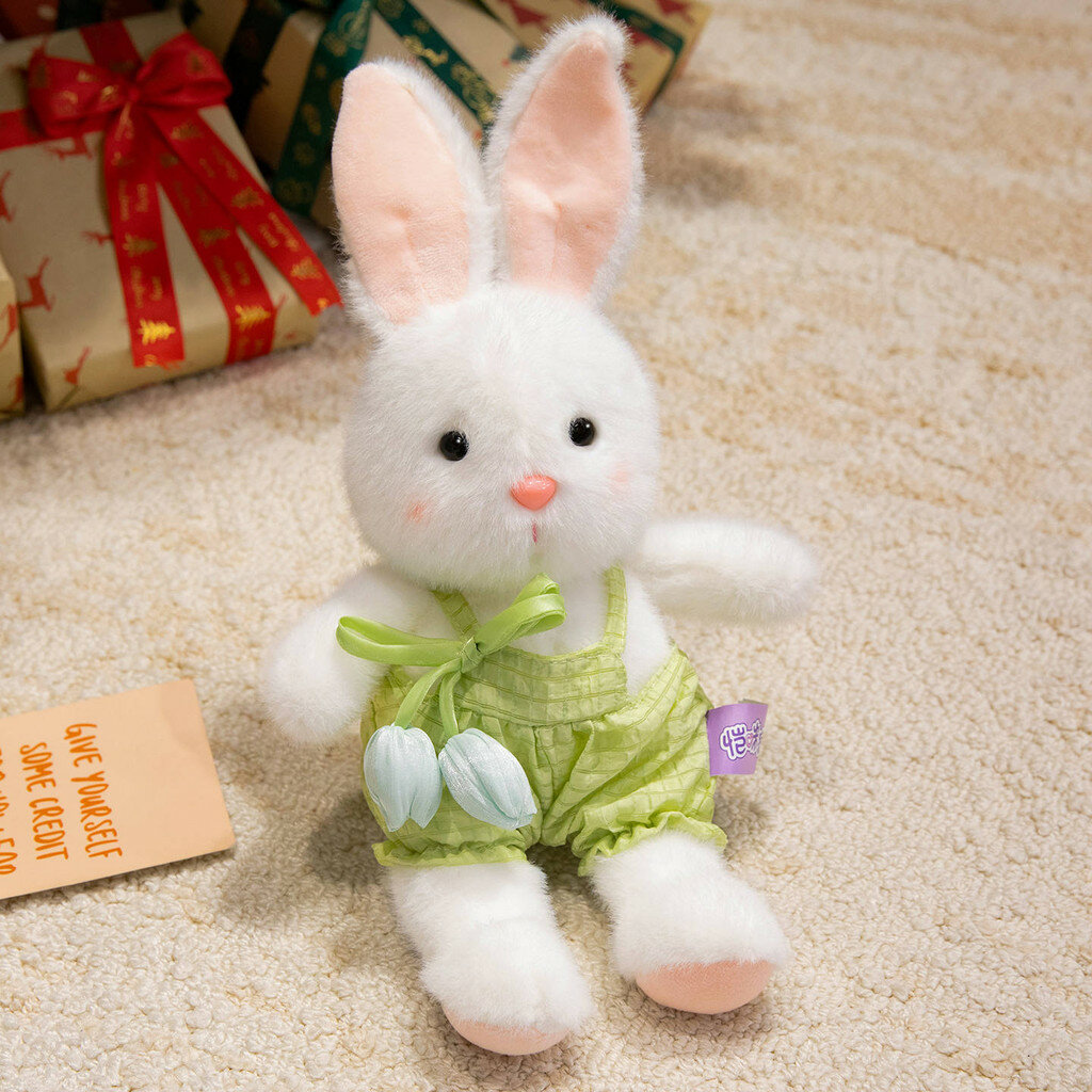 Soft rabbit doll with pp cotton for kids gift and nursery decor brand unknown green 35cm