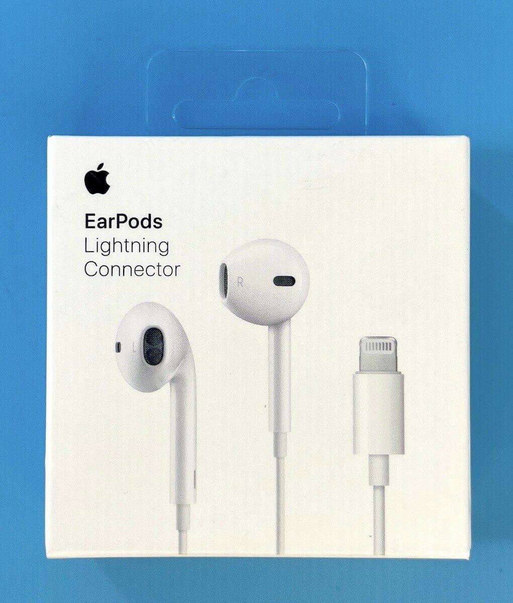 Наушники Apple EarPods Lightning, проводные, с регулировкой громкости